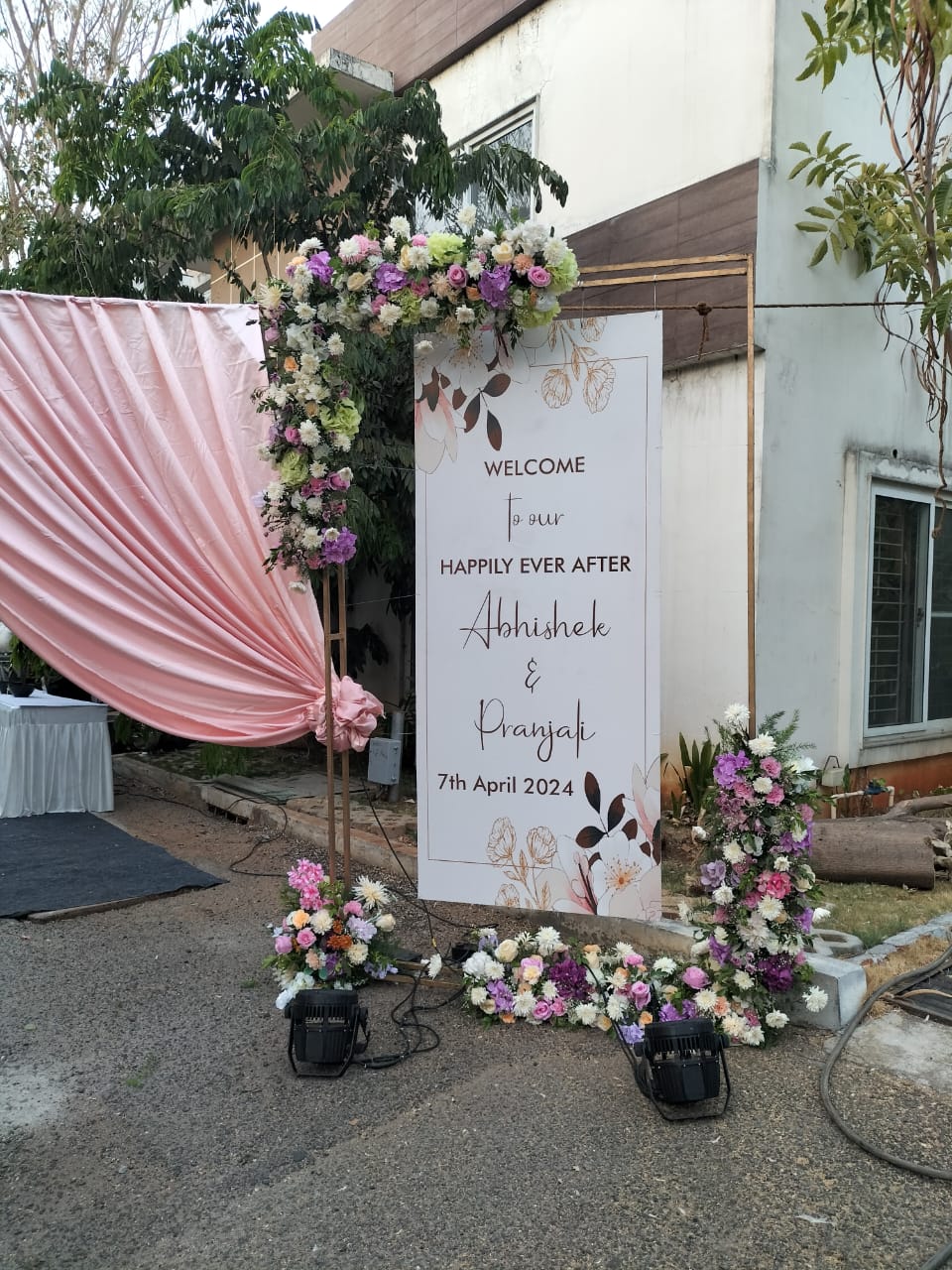 Pastel Floral Welcome Signage