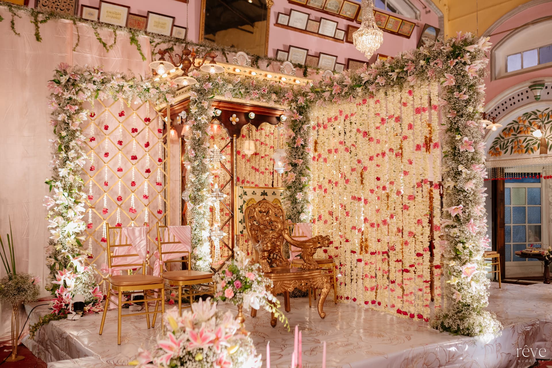 Jasmine & Rose Nikah Backdrop