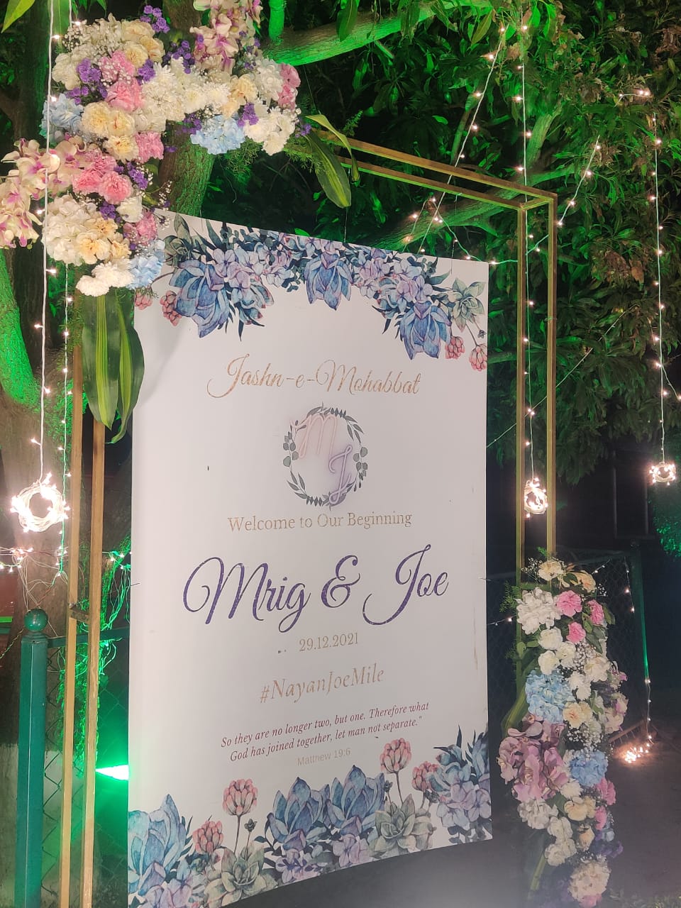 Jashn-e-Mohabbat Welcome Signage