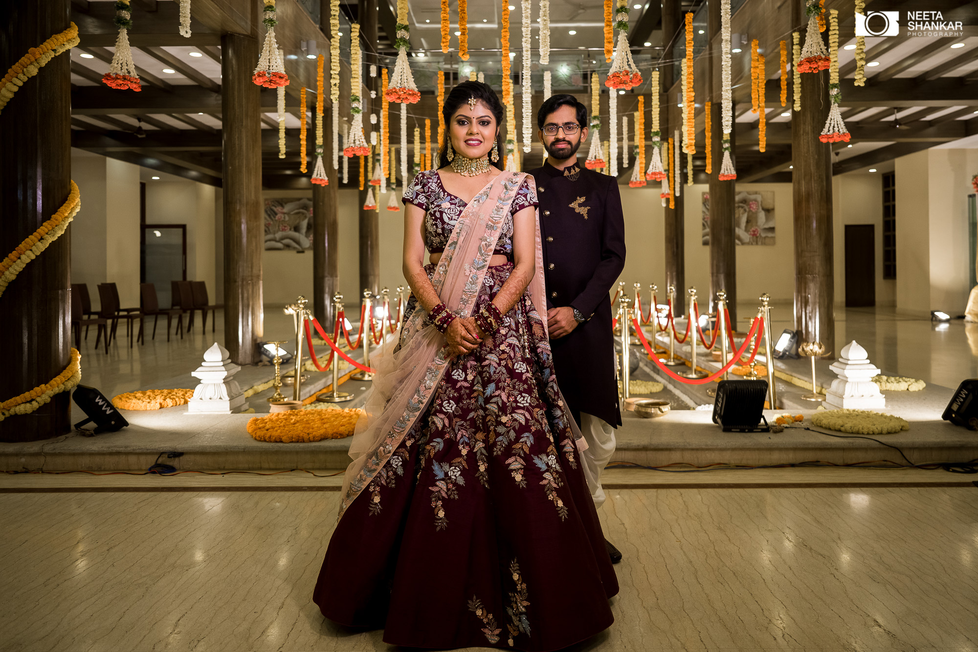 Marigold Canopy Couple Portrait