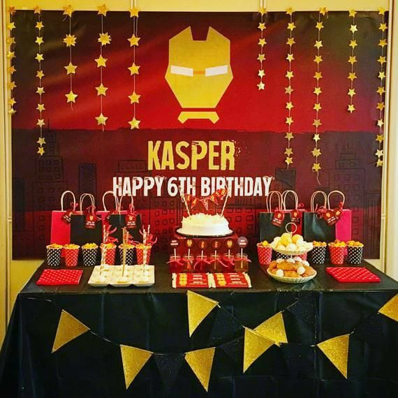 Iron Man Birthday Dessert Table