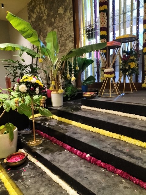 Floral Staircase Entrance