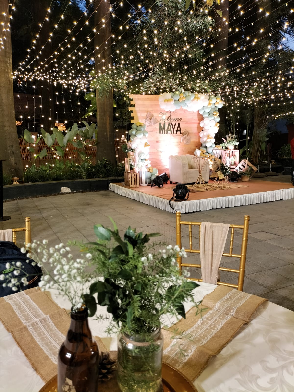 Fairy-Light Garden Welcome Stage