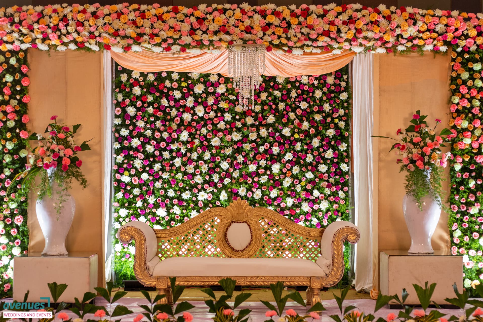 Blooming Wall Reception Stage