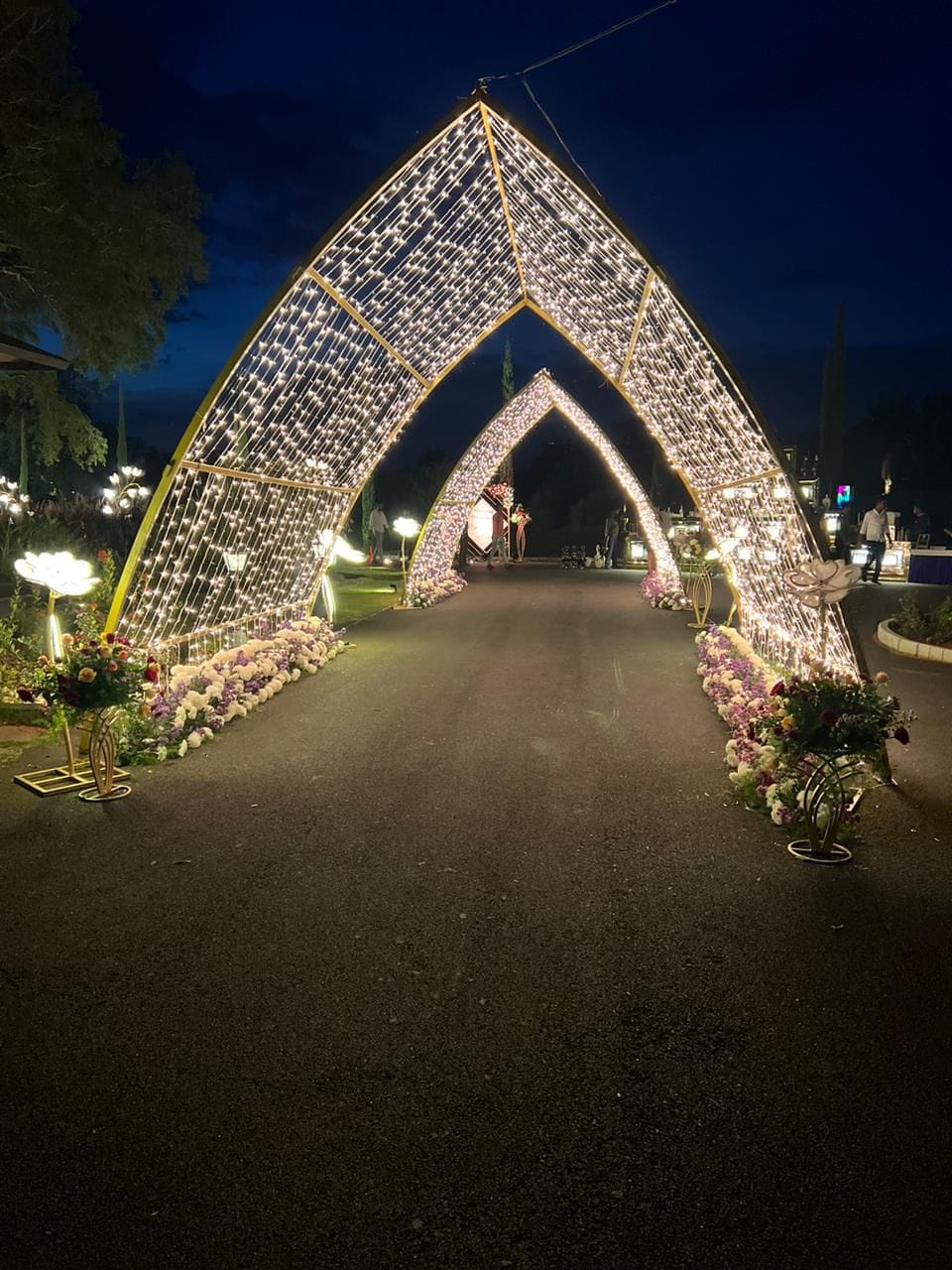 Twin Lotus Light Archway